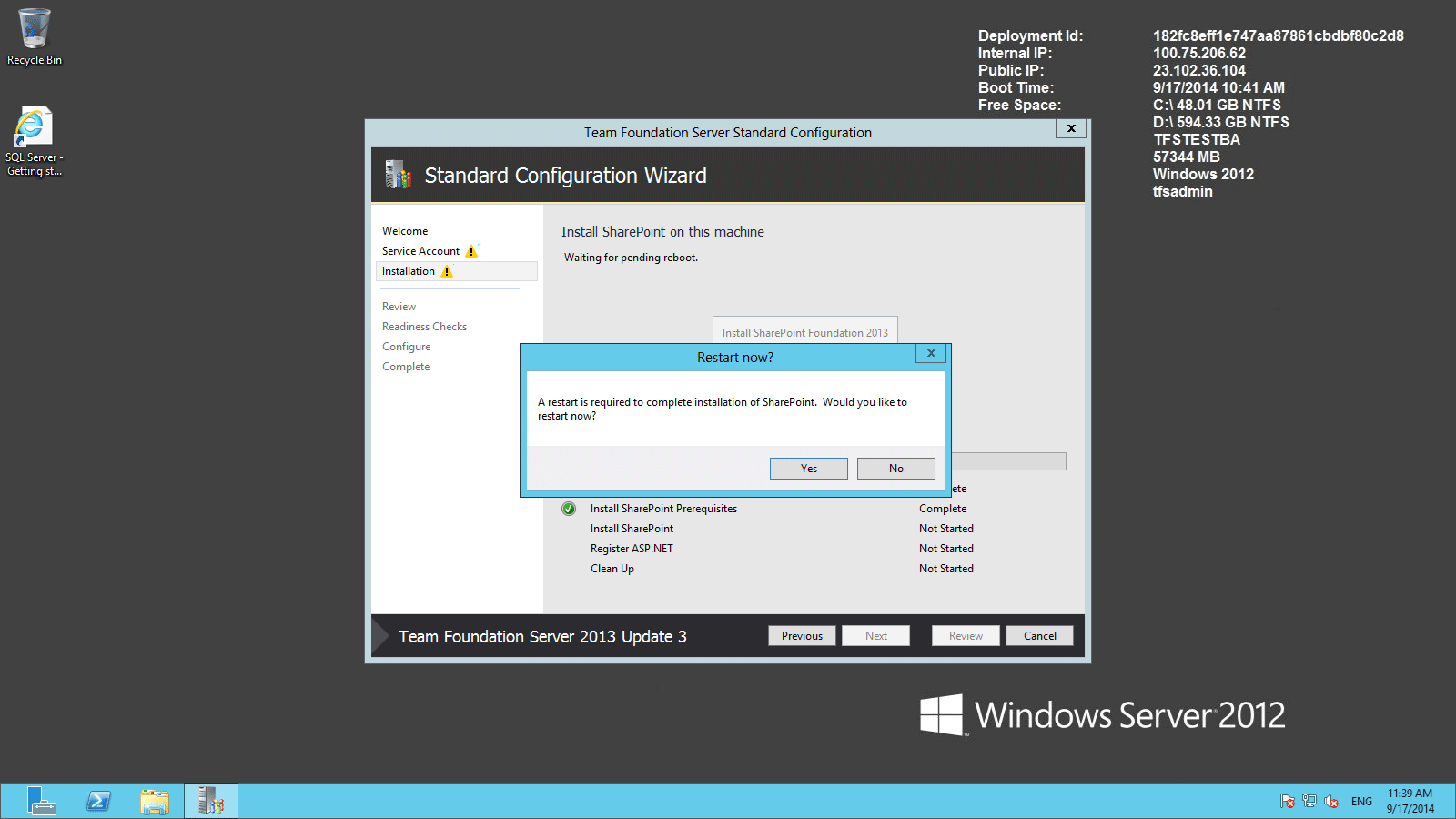 TFS Server 2013 Kurulum - 14