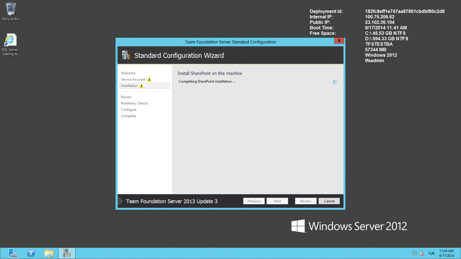 TFS Server 2013 Kurulum - 15