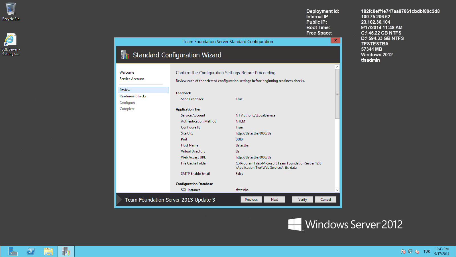 TFS Server 2013 Kurulum - 17