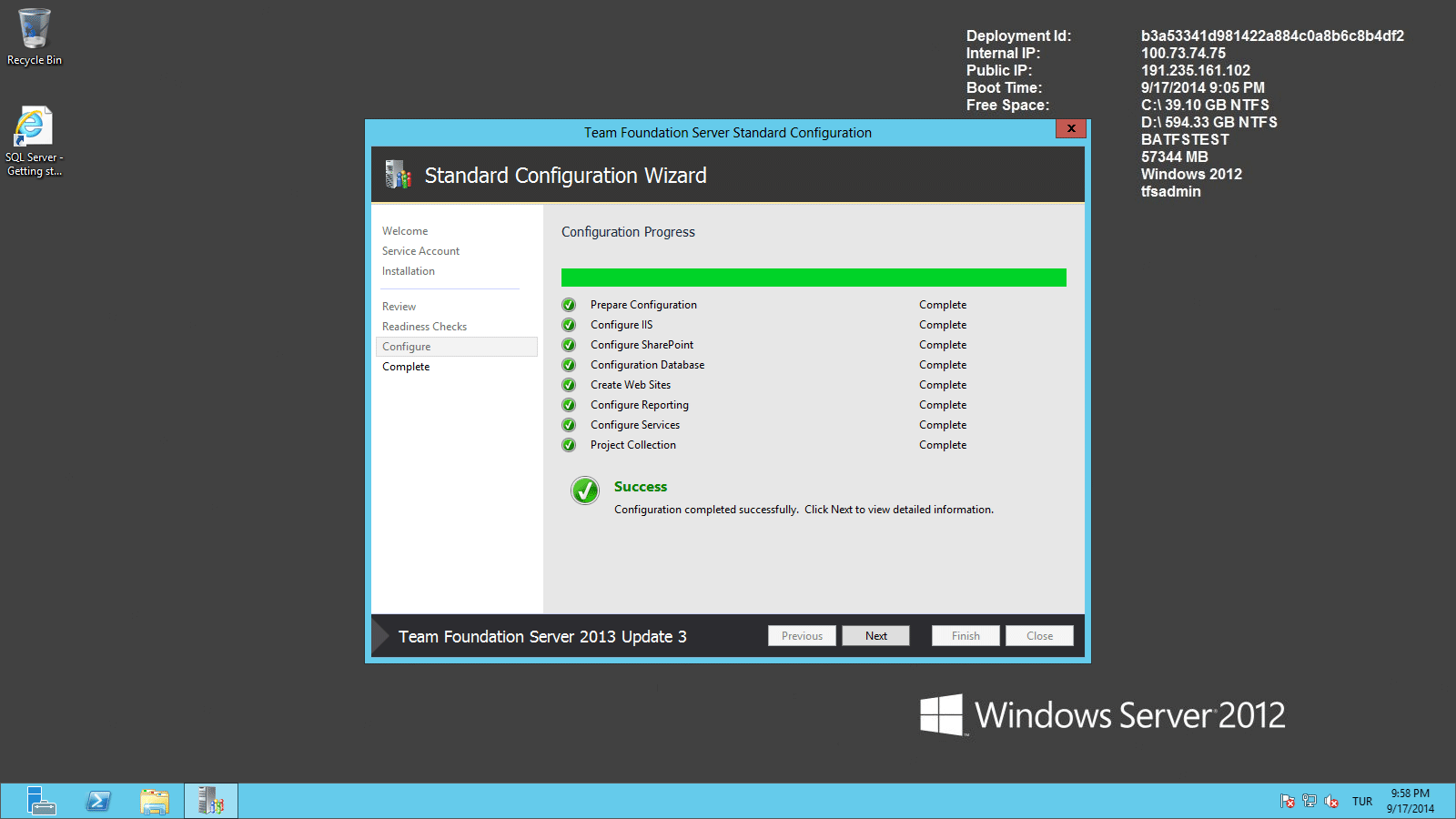 TFS Server 2013 Kurulum - 21
