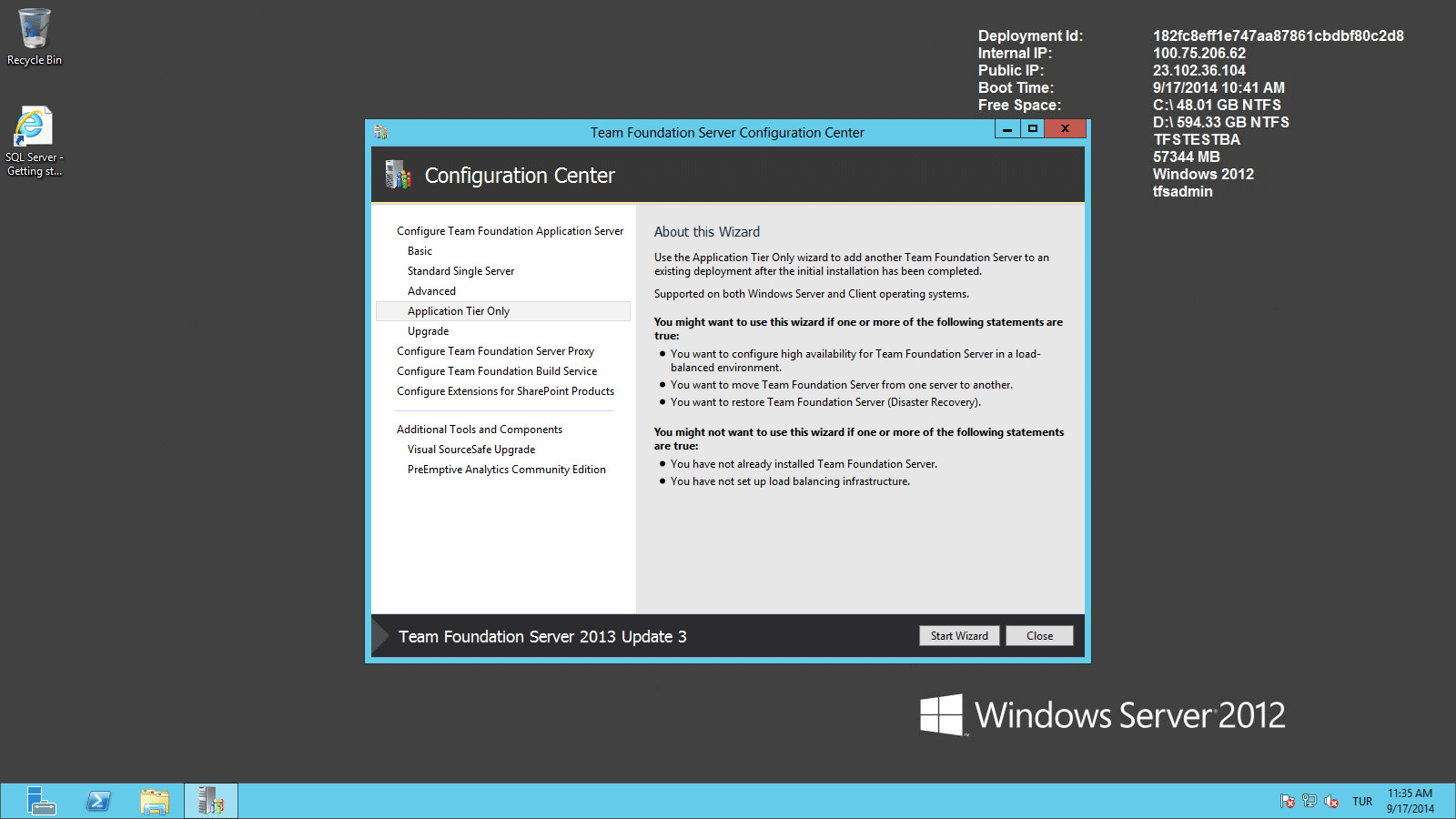 TFS Server 2013 Kurulum - 5