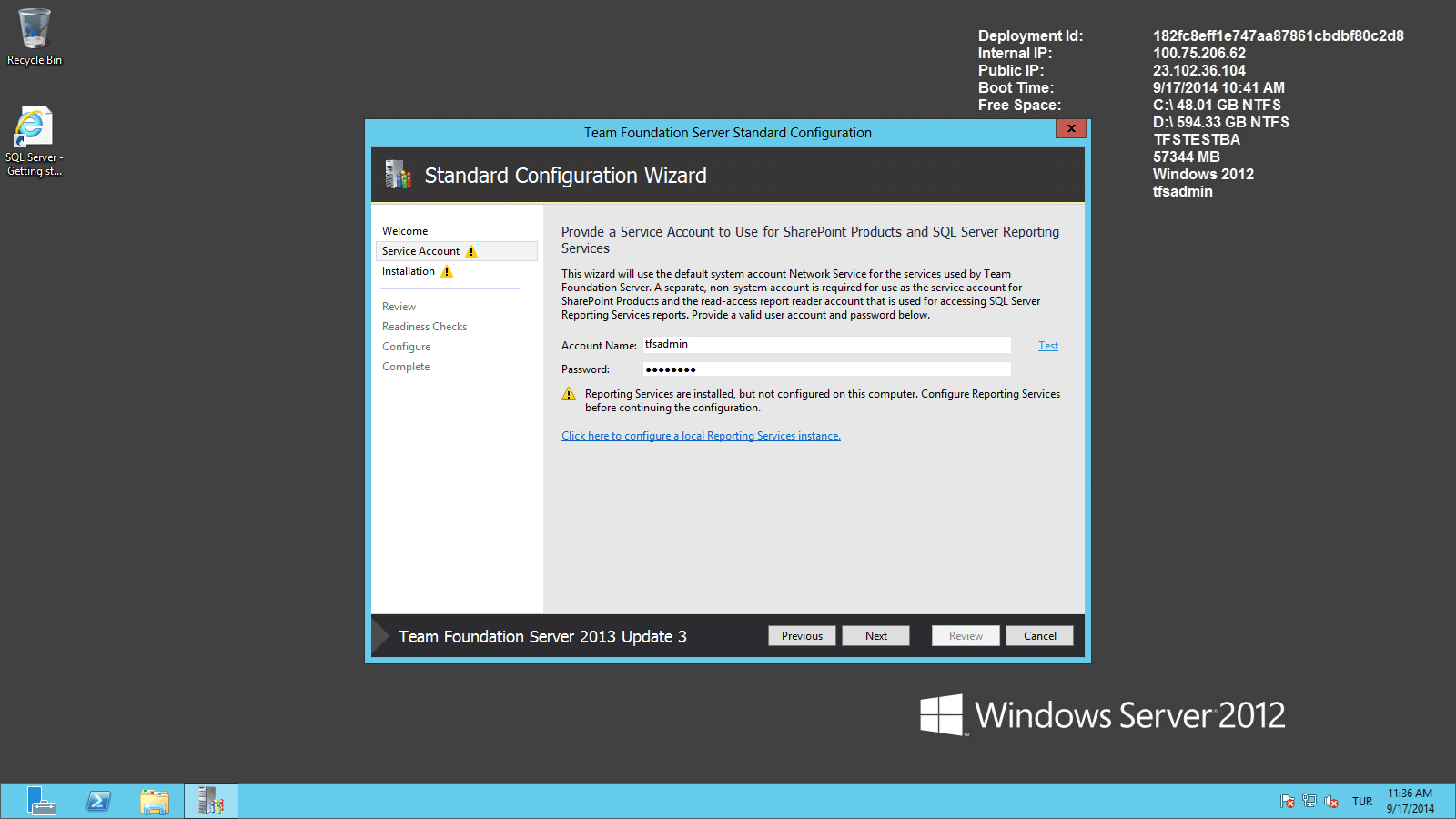 TFS Server 2013 Kurulum - 7